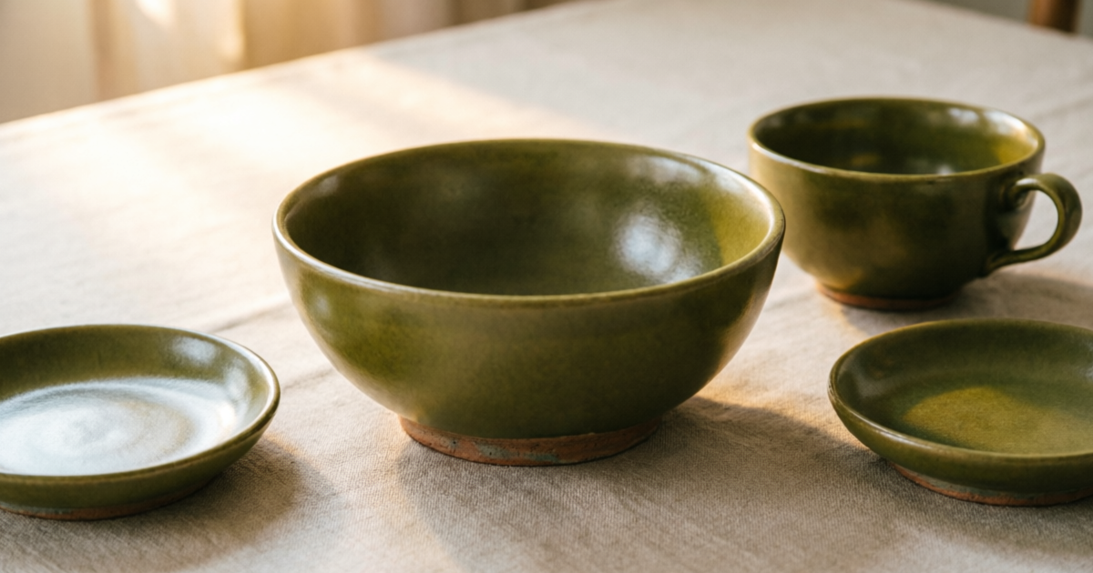 Food Contact Ceramic Glaze Ceramic tableware with chromium oxide green glaze